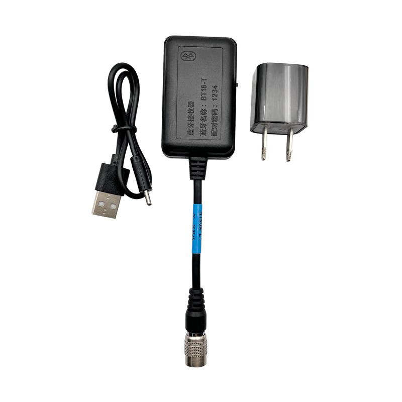 6 Pin Bluetooth Adapter For Niko Total Stations With Charger And Cable To USB Data Cable
