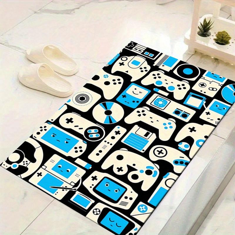 

1pc Cool Game Controller Pattern Area Rug, Anti Slip Non Shedding Stain Resistant Carpet 60cm by 90cm