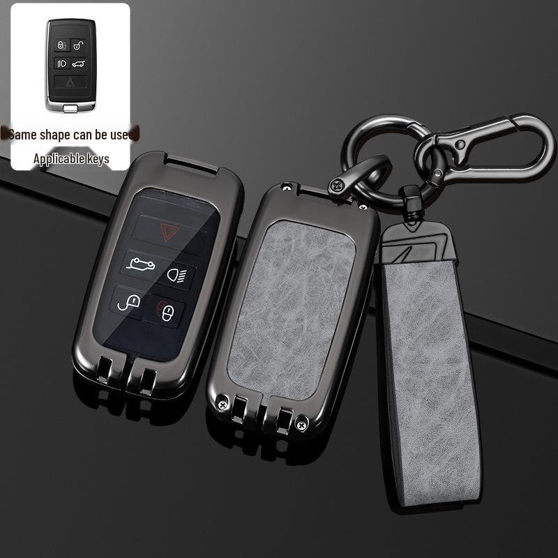 Land Rover Key Case for Range Rover, Defender, Velar, Evoque, Discovery 4, Freelander, and Discovery 5 - Metal Car Key Bag.