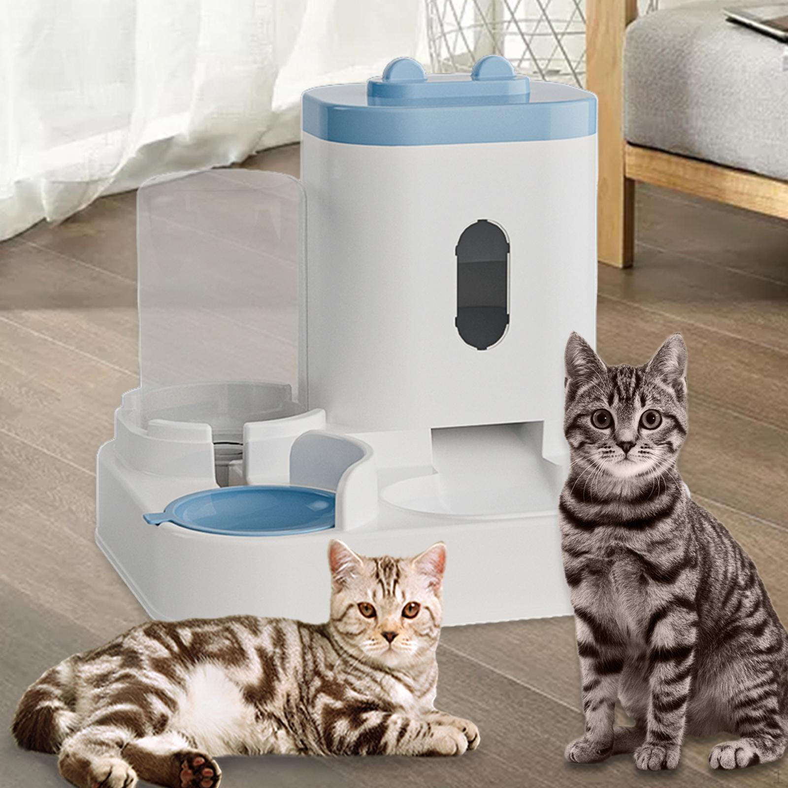 

Function Pet Feeder And Water Dispenser for Pets синій