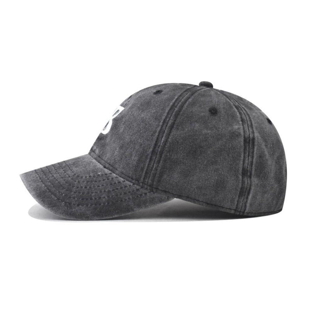 Vintage Peaked Hats Embroidered B Snapback Caps Adjustable Dad Tucker Hat for Men Women