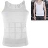 Men Compression Shirt Seamless Back Adjustment Slimming Body Shaper Vest Tummy Control Shapewear for Outdoor Sports