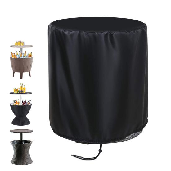 Stool Bar Cover Waterproof Mesh Debris Protection Adjustable Drawstring Windproof Outdoor Patio Table Cover Bar Stool Dust Cover