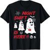 Halloween Nurse Shirt Women Night Shift Crew Ghost Costume T-Shirt