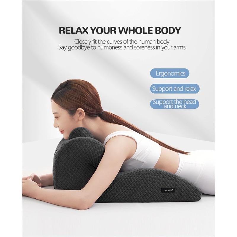 New Butt Cushion Multifunctional Prone Position Lie Pillow  Lie Sleeping Lie Pillow Cushion Unique Curved Design Lumbar Support