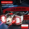 Rechargeable Headlamp Super Bright LED Head Lamp Flashlight with White Red Light Motion Sensor Head Light for Outdoor Camping Fishing Running