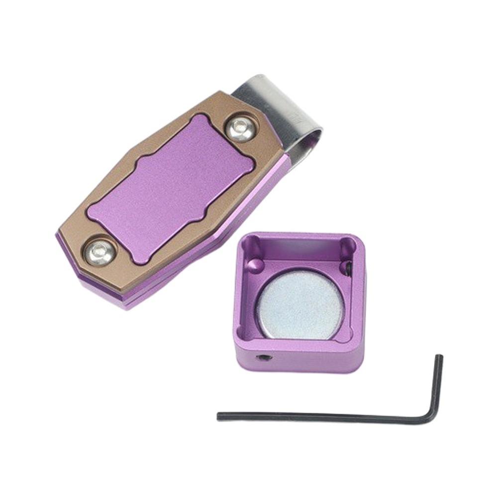 Lightweight Magnetic Billiard Chalk Holder with Belt Clip for Snooker Players