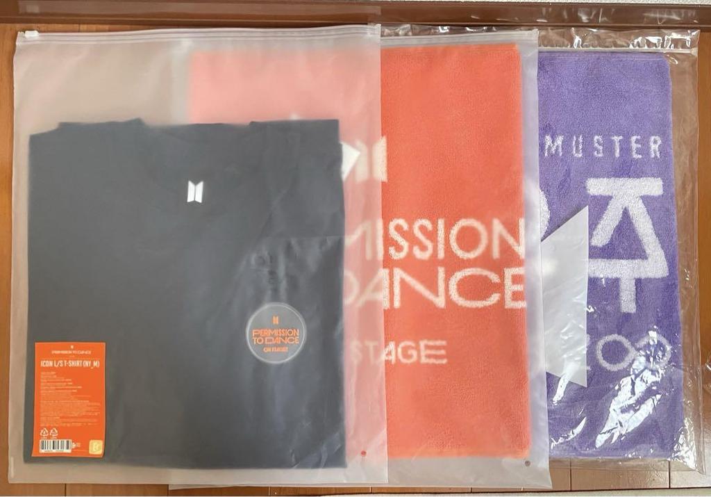 [USED] BTS PERMISSION TO DANCE Official Long T-shirt/Towel