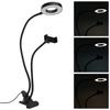 2in 1 LED Selfie Ring Light with Cell Phone Holder Adjustable Desk Lamp for Live Stream