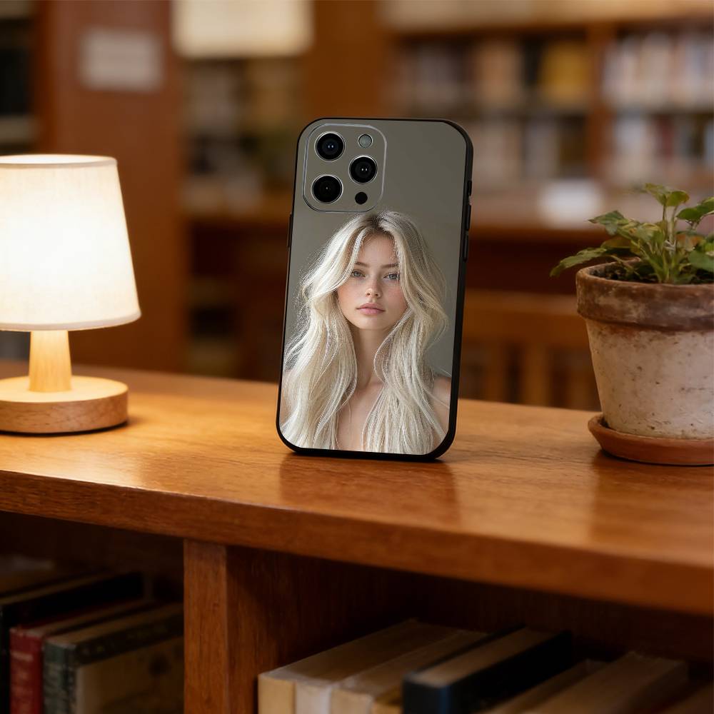 Beauty shot  Phone Case For iPhone 17, 16,15,14,13,12,11 Plus,Pro Max, Others Soft Black Cover