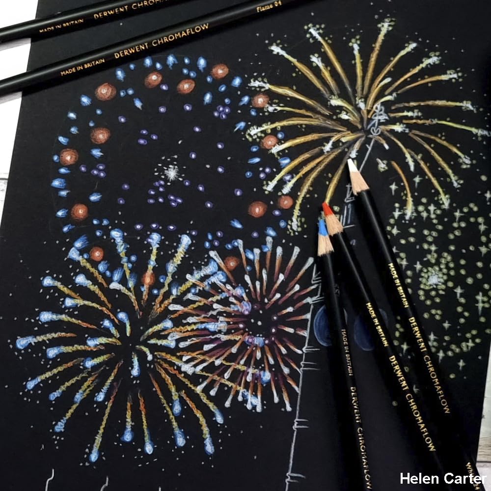 Derwent Colored Pencils Chromaflow 100 Color Set 2306262 [Derwent] Oil-based