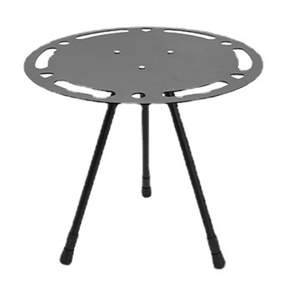 Outdoor Folding Small Round Table Portable Height Adjustable Aluminum Alloy Lightweight Foldable Round Camping Table
