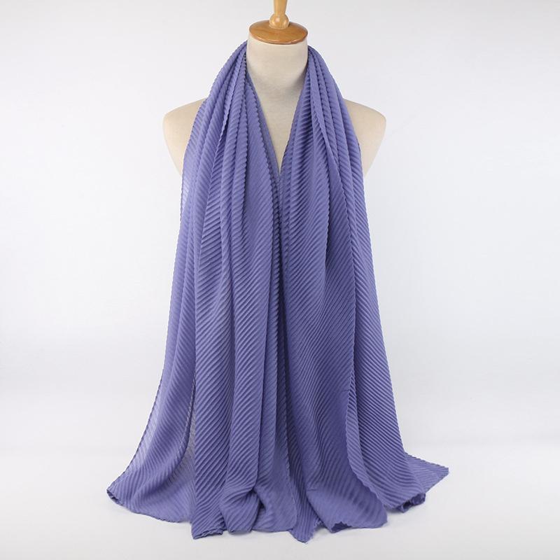 New Crinkle Cotton Scarf Head Hijab Wrap Solid Women Plain Shawls Foulard Femme Lady Headband Muslim Hijabs Store