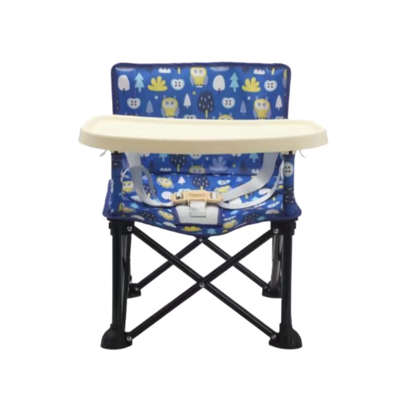 Tragbarer Doppelfunktions-Hochstuhl für Säuglinge und Kinder - Faltbares Design für Zuhause, Camping und Picknicks