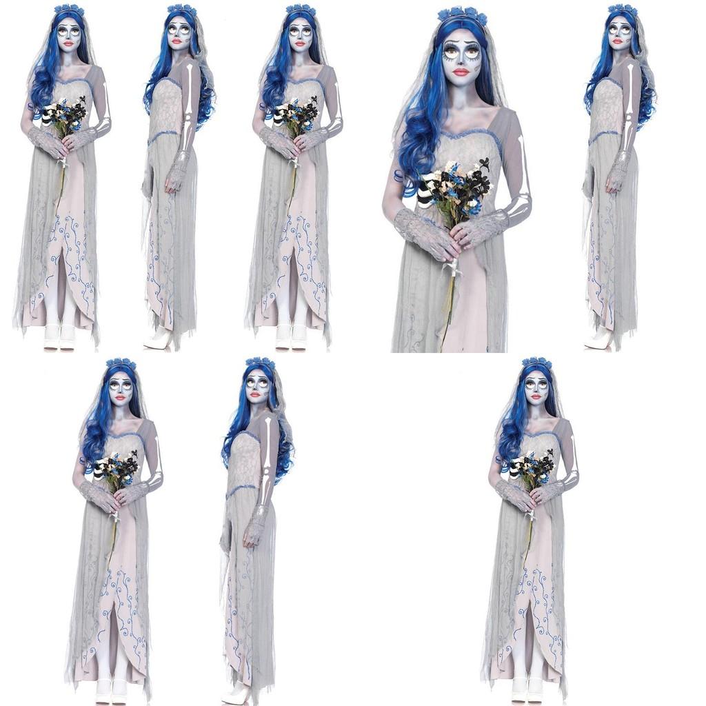 Alluring Ladies Halloween Horror Costume Inspired By Zombie Corpse Bride For Various Occasions