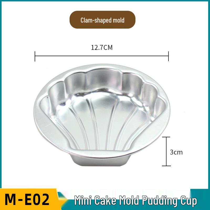 Forma na mini šifonový dort s karamelovým želé pudinkem - hliníková slitina, malá až střední velikost, forma na vaječný koláč a dezertní košíčky