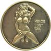 "Gyűjtői cikk" Lucky Charm Bikini Baby Challenge érme - antik bronz kivitel, tökéletes golflabda-jelölőhöz és pókerkártya-védőhöz, ideális ajándék férfiaknak