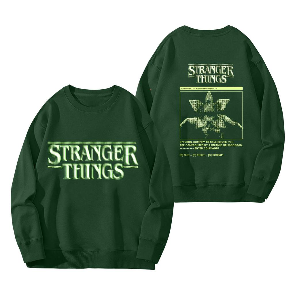 Dámská módní a ležérní mikina s dlouhým rukávem, kulatým výstřihem a potiskem