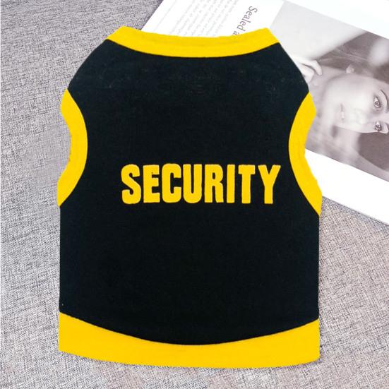 Dog Vest Letter Printed Breathable Cotton Fashion Puppy Vest for Daily Wear