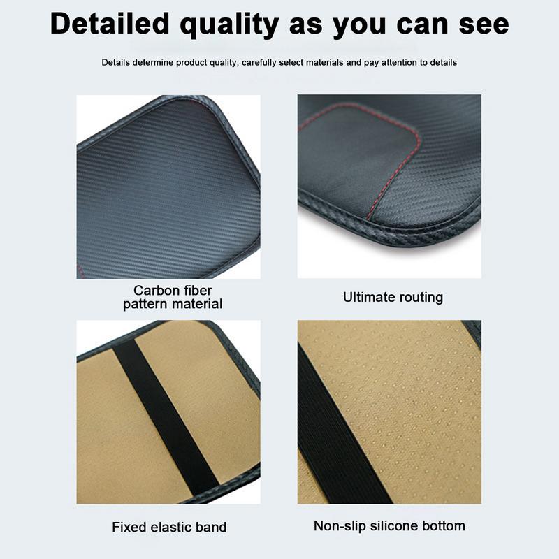 Car Arm Rest Elbow Pads Arm Rest Covering Car Wear Resistant PU Leather Waterproof Auto Center Console Pad For Arm Support