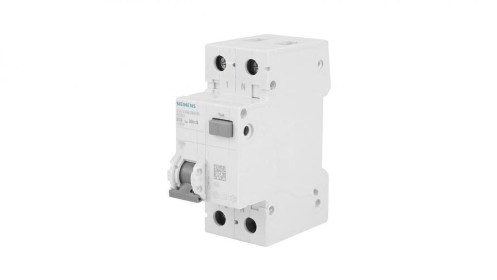 Differential Circuit Breaker 2P 10A B 0.03A Type Ac 6Ka 5Su1356-0Kk10