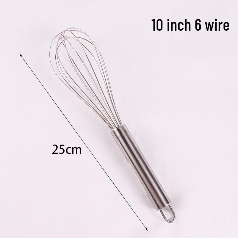 Stainless Steel Manual Press Handheld Egg Beater and Cream Mixer for Home Baking