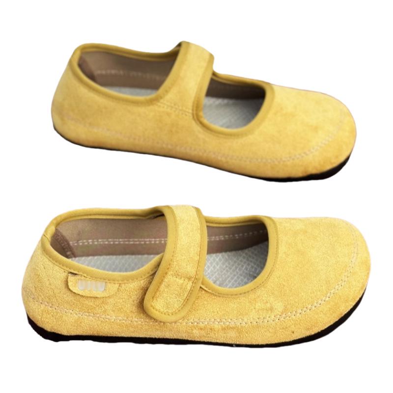 2025 Spring Women's French Velcro Mary Jane Flats - Comfortable Birken-Style, Perfect Skirt Match