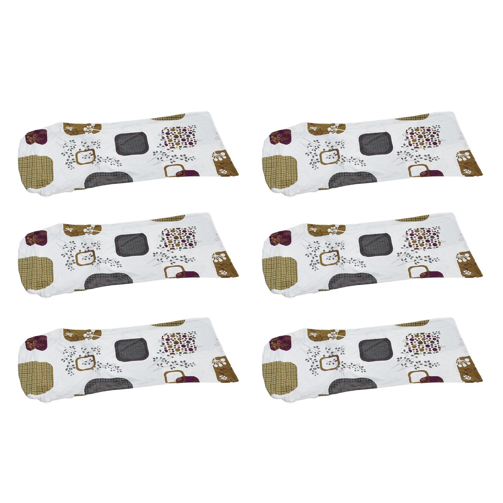 6 шт Чехол на стул высокой эластичности съемный моющийся пыленепроницаемый чехлы для обеденных стульев для дома отеля Type 1 3349₽