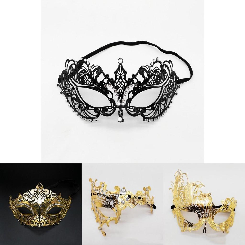Exquisite Metallic Mask For Dance Parties And Festive Role-playing Halloween Eyemask