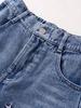 Girls' Denim Trousers (Single Item) — New Spring/Autumn Collection: Casual, Simple Style for Comfortable Daily Wear, Featuring Star Pattern