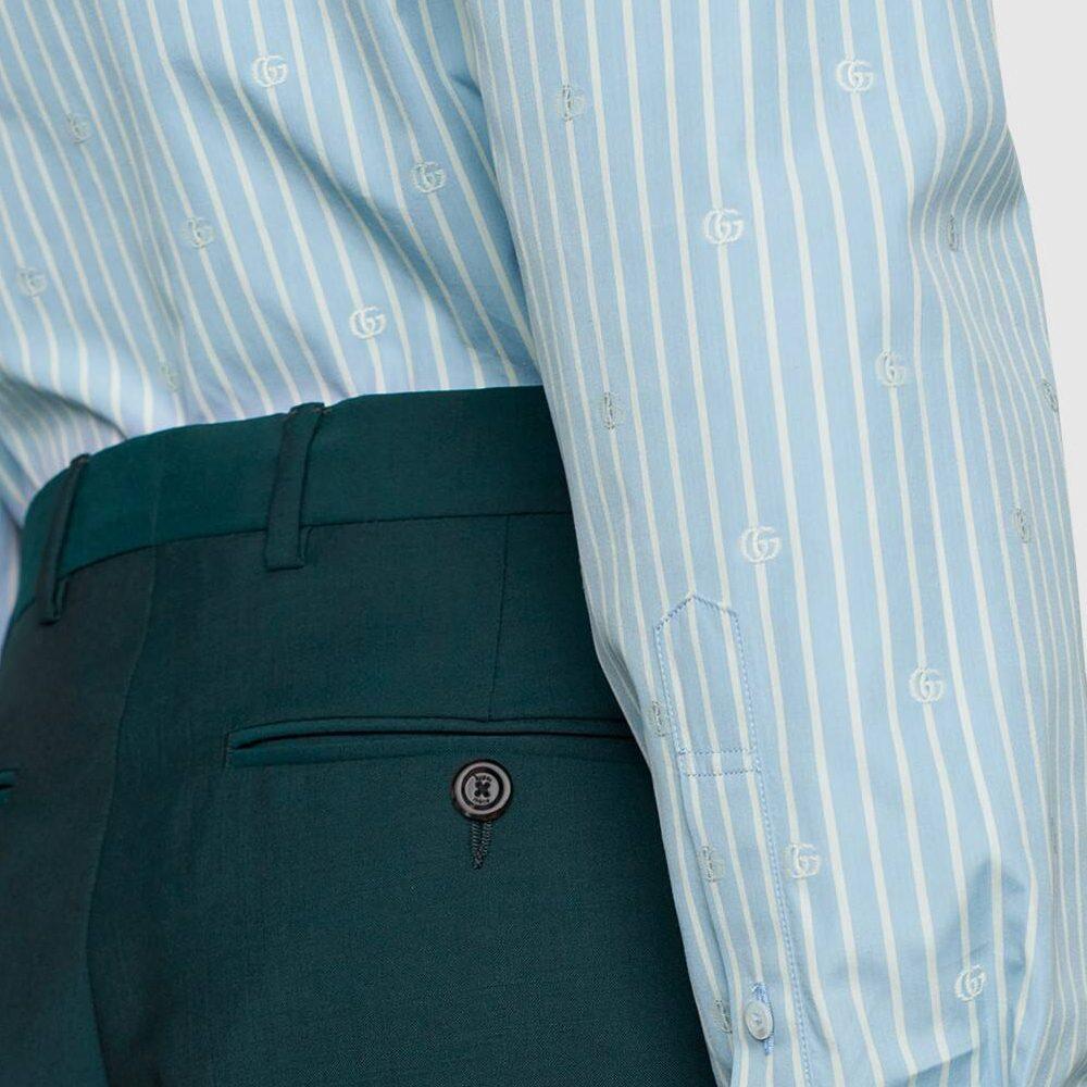 Previous Season GG-jacquard Striped Shirt 625888-ZAFXS-4421