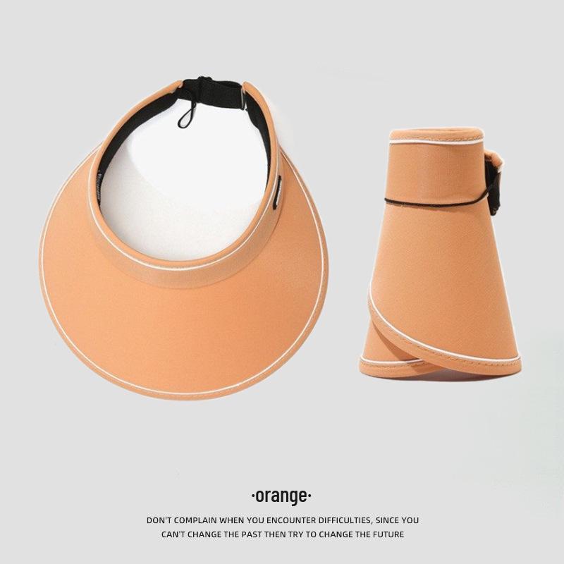 Women's Fashionable Wide Brim Sun Hat - Versatile Hollow Top for Outdoor Sun Protection and Cycling