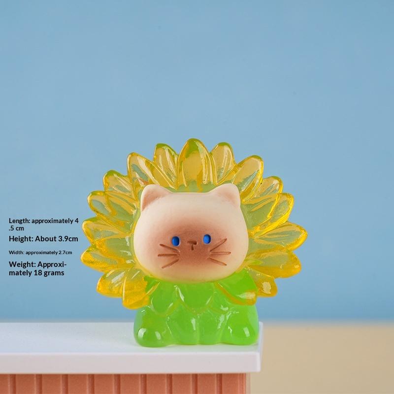 Neue Cartoon Fadcute Katze Pai Serie Harzfigur Ornament Premium-Textur Feiertags-Hausdekoration Modellspielzeug Überraschungsgeschenke