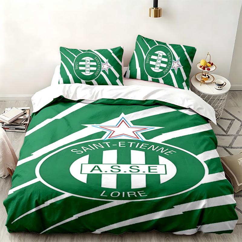 AS Saint Etienne 3pc set Perfect for bedroom use Comfortable bedding set includes a duvet cover and two pillowcases Ideal birthday or Christmas gift
