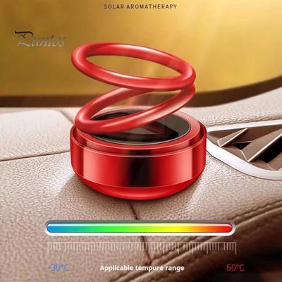 Solar Powered Car Perfume Aromatherapy Diffuser 360-Degree Rotation Air Freshener Automotive Interior Dashboard Decoration