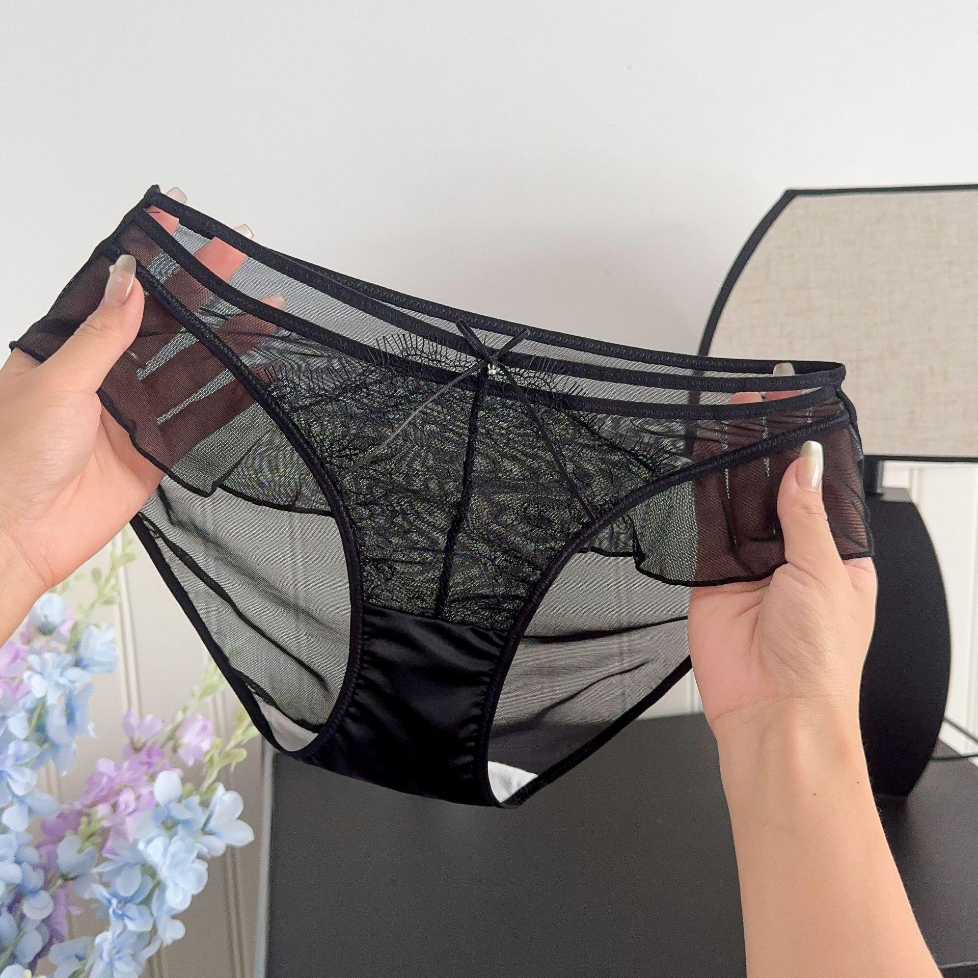 Французское Романтическое Кружевное Стринги-Тонга с Высоким Вырезом - Сексуальные и Дышащие с Хлопковой Ластовицей One Size