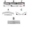 For Kia Sorento MQ4 2021-2026 10pcs ABS Car Window Decorative Strip Button Side Panel Cover Trim D-pillar Window Trim Strip