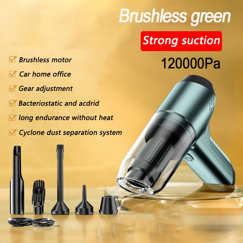 185000Pa 3-in-1 Cordless Vacuum Cleaner Strong Suction Handheld Portable Floor Brush Car Appliance