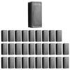 2025 Trend Plastic Rectangle Blanking End Tube Caps Inserts 25X50mm 30Pcs Black