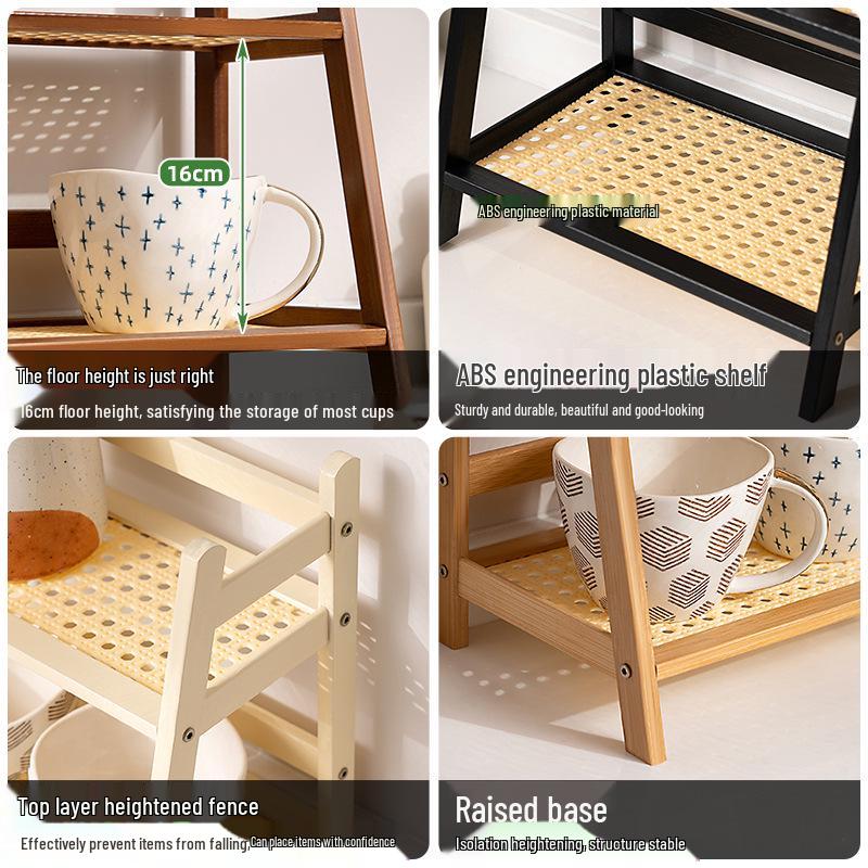 High-End Light Luxury Desktop Cup Holder & Organizer for Mugs, Glasses, and Paper Cups