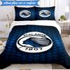 3PCS Atlanta Football Club Bedding Set 2D Printing (Includes 1 Duvet Cover + 2 Pillowcases Coreless), Bedroom decor,Fan Gift