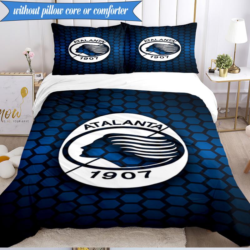 3PCS Atlanta Football Club Bedding Set 2D Printing (Includes 1 Duvet Cover + 2 Pillowcases Coreless), Bedroom decor,Fan Gift
