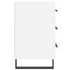 Nightstand White 40x40x66 cm Particleboard