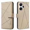 For Xiaomi Redmi Note 13 Pro+ 5G Case BINFEN COLOR BF35 Geometry Imprinted Leather Phone Cover RFID Blocking Wallet Stand