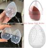 Cosmetic Puff Holder Transparent Professional Egg Puff Case Sponge Egg Box Puff Holder Storage Box