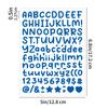 10PCS Letter Sticker Hand Account Black Body Storage Tank Item Identification Envelope Plan Book Decorative Letter Sticker