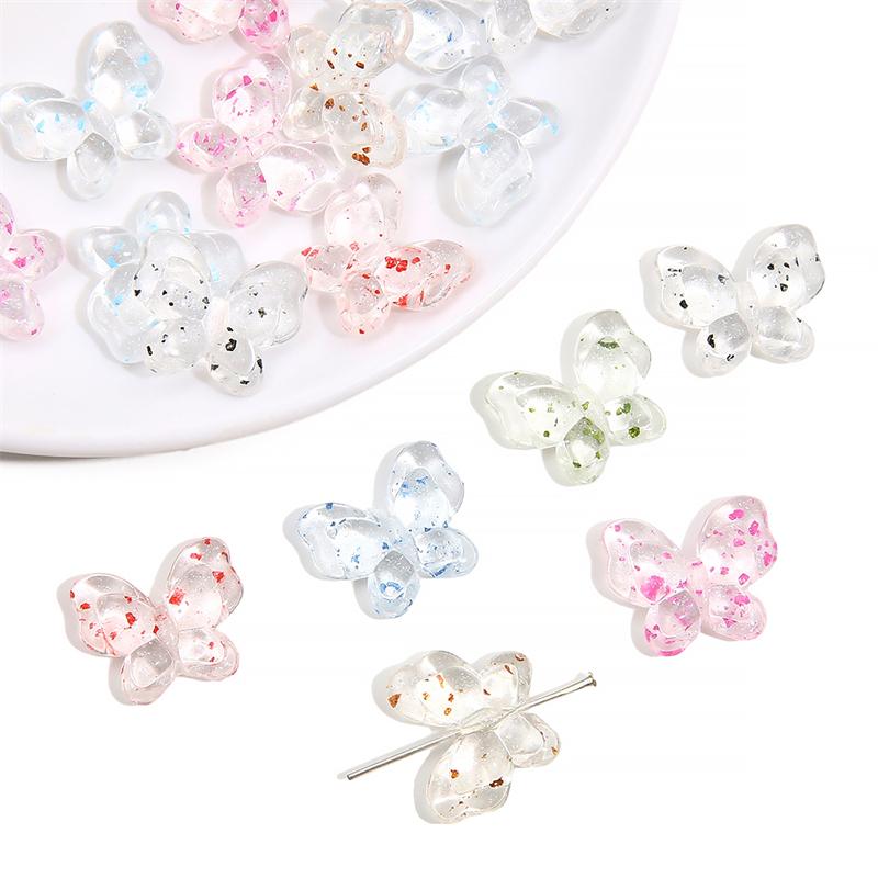 

Акриловые бусины бабочка вогнутый стиль сушеные вишни аксессуары для DIY ожерелье браслет серьги изготовление ювелирных изделий разноцветный