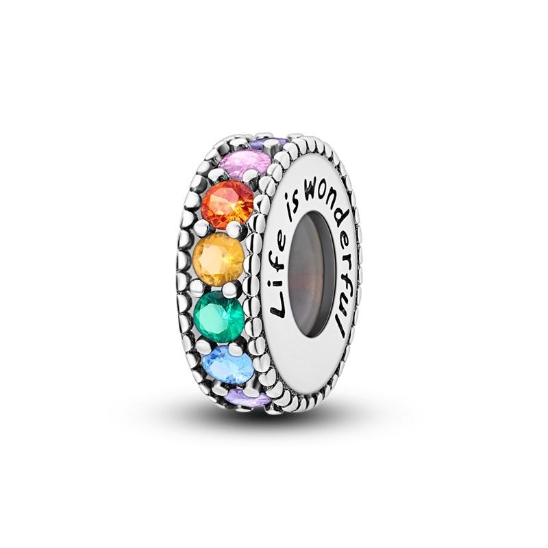 Charms din argint 925 mărgele încântătoare pisică animale de companie dangle love heart charm clip stopper se potrivește brățară colier bijuterii DIY