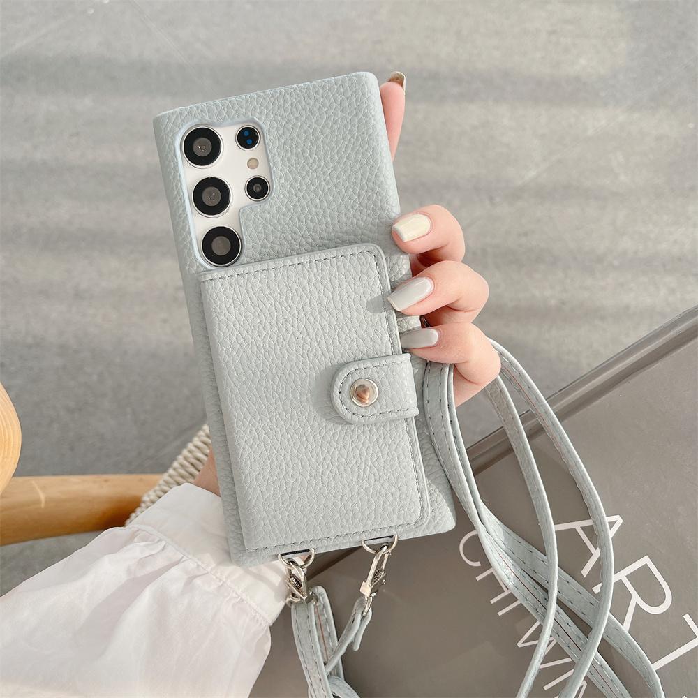 

Wallet Strap Case For Samsung S8 S9 S10 Plus S10e S20 S21 S22 S23 Plus Ultra Crossbody Shoulder Lanyard Wallet Card Cover for Samsung S10