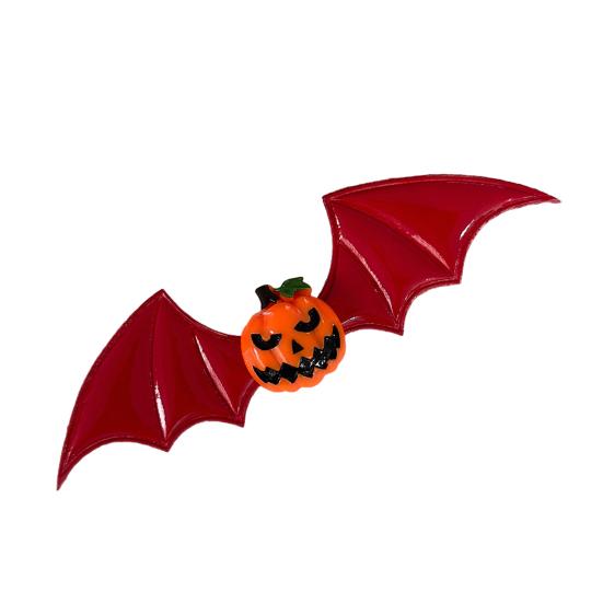 Halloween Hairpin Dark Style Bat Wings Pumpkin Eyeball Design Spoof Hair Clip Versatile Gothic Street Party Hair Accessory